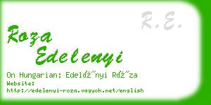 roza edelenyi business card